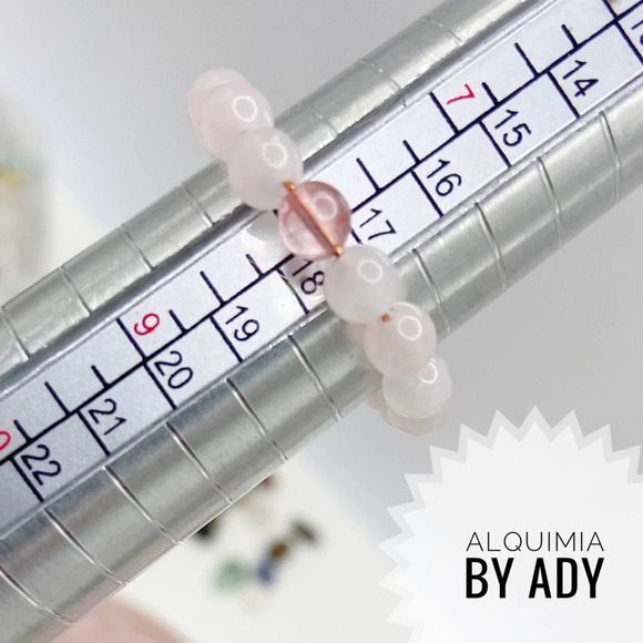 Alquimia by Ady Pink and White Beaded Ring - Picture 3 of 3